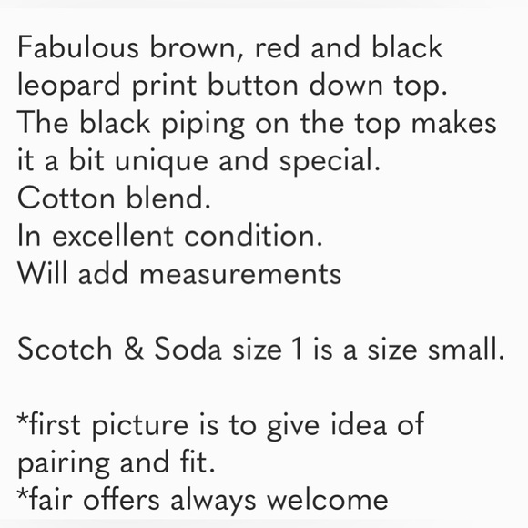 SCOTCH & SODA LEOPARD PRINT BUTTON UP SHIRT - Picture 9 of 9